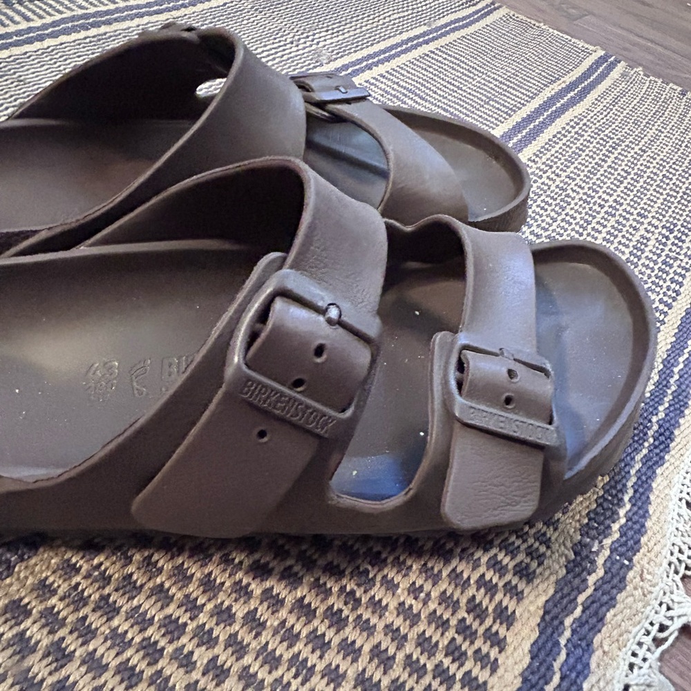 Men's Birkenstock Arizona essentials Brown Sandals - Picture 3 of 3